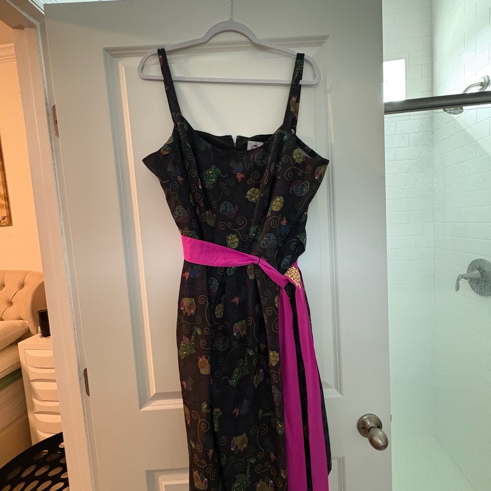 Disney Electric Light Parade - retired Chic Black and Pink Dress